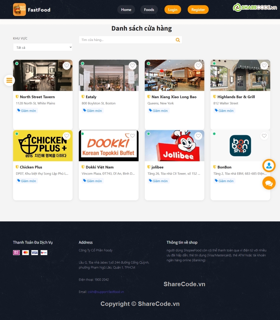 Website php,Code đồ án,Code web bán đồ ăn